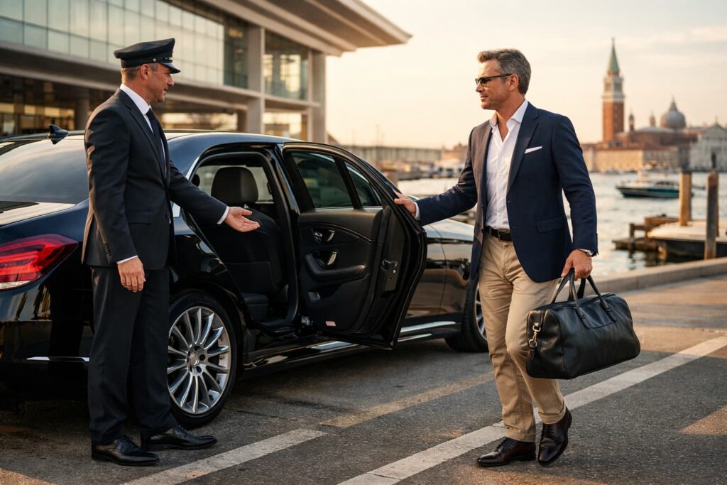 استكشف البندقية براحة مع خدمة تأجير سيارة خاصة مع سائق