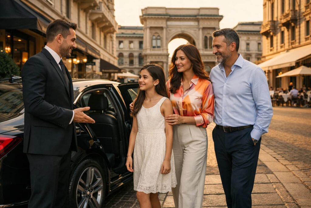 سائق لاستقبال المسافرين في أفضل مناطق المدينة